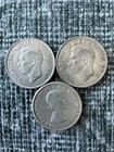 Lot of (3) Canada - 80% Silver - Half Dollar - 50 Cent Coin - 1951, 1952, 1961