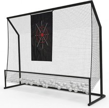 10x7.5FT Golf Hitting Net for Backyard,Heavy Duty Practice Net w Targeting Cloth