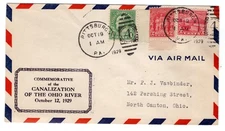 #681 Ohio River 1929 FDC - Planty #11 Pittsburgh PA
