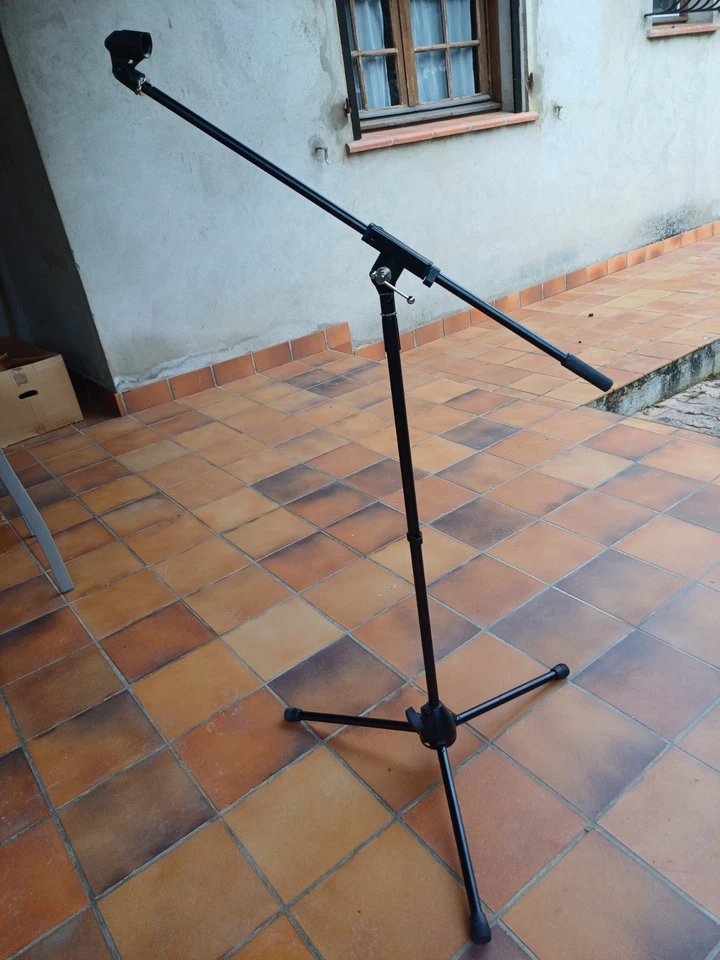 Pied de micro WOODBRASS avec perche télescopique noir - Microphone stands MIC50 - Photo 3/4