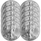 Lot of 10 - 2017 $1 American Silver Eagle 1 oz BU