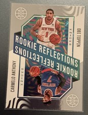 Panini 2020-21 Illusions Carmelo Anthony Obi Toppin #11 Rookie Reflections Knic…