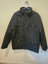 Men's STRUCTURE NWT Black Poly Utility Field Jacket L