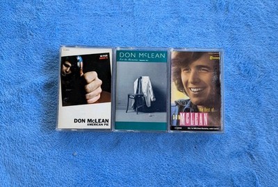DON MCLEAN 3 Cassette Tape Lot Singer Songwriter For The Memories American Pie
