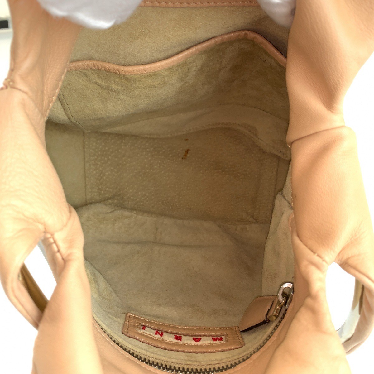 MARNI Handbag beige leather — image 9