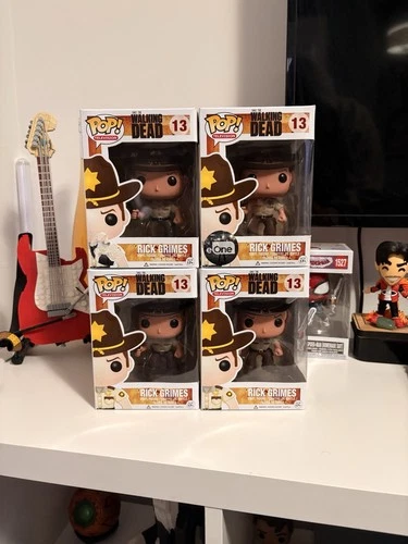 Funko Pop! Vinyl Rick Grimes 13 The Walking Dead - Vaulted Lot Of 4