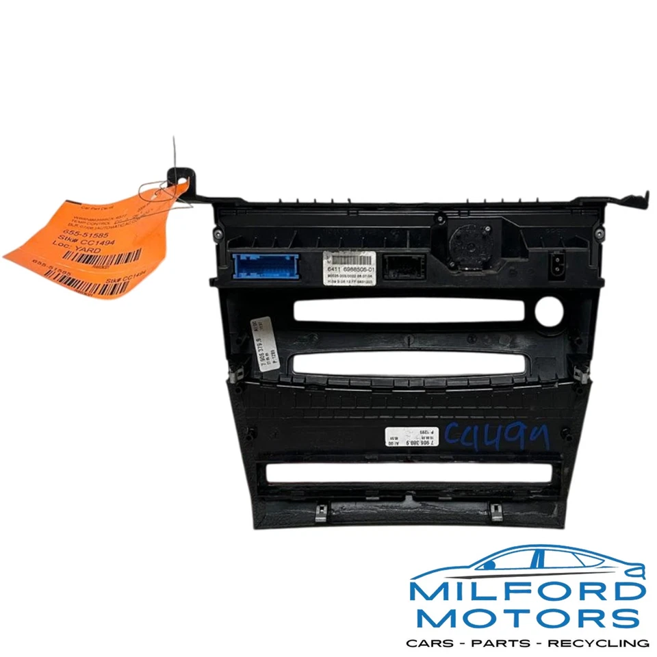 Black Automatic Temperature Control – Fits 2006-2010 BMW M5 Sedan 5.0L - Image 2 of 4