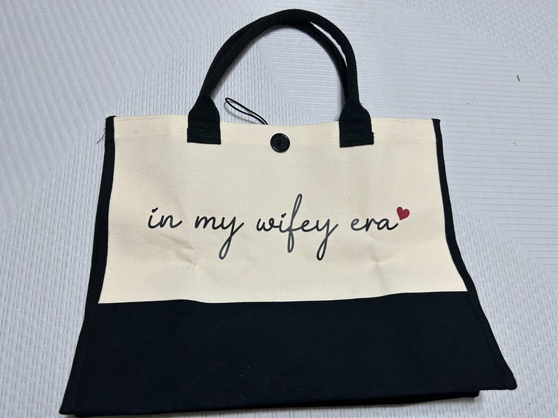 In My Wifey Era canvas bag