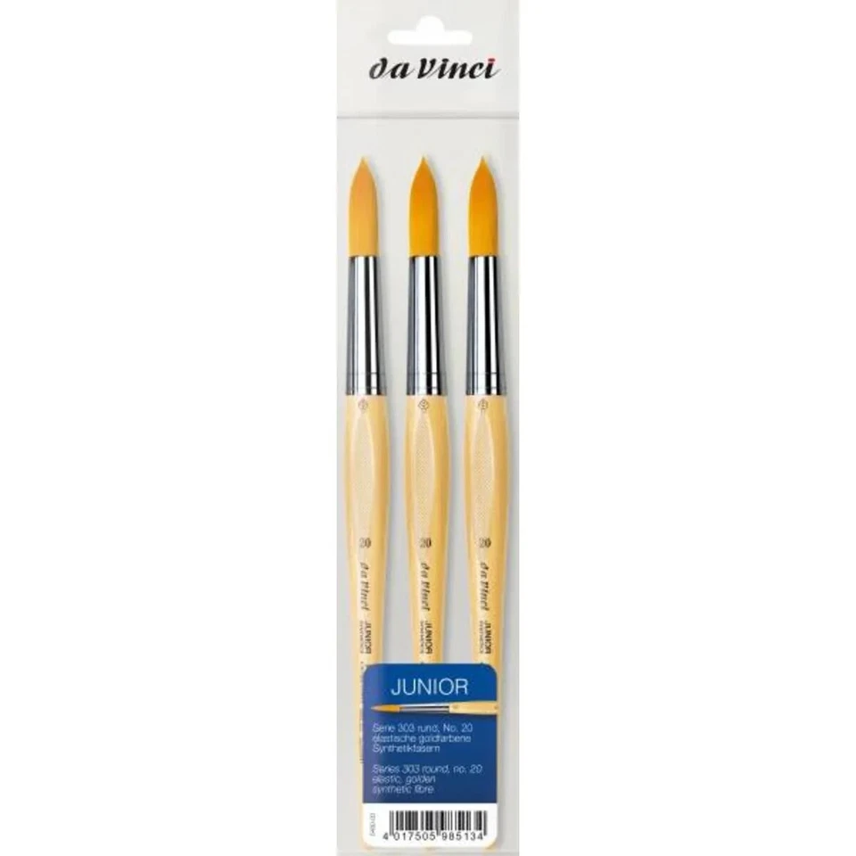 Da Vinci Rundpinsel Junior Serie 303-20, 3er-Set Größe 20 - Bild 1 von 1