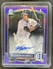 2025 Bowman Kevin McGonigle Chrome Auto Purple Refractor 1st #/250 Tigers
