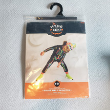 New Kids Color Melt Skeleton Costume by Hyde and eek  Size 4/5 T