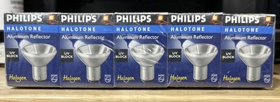 5 Philips 20-Watt 12-Volt Halotone Aluminum Reflector Bulbs - 409379
