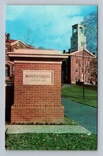 Marietta College's est Building and Memorial Gateway Vintage Postcard