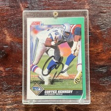1991 Score Seahawks Cortez Kennedy #279 Michael Sinclair #176 Auto Card Lot 2
