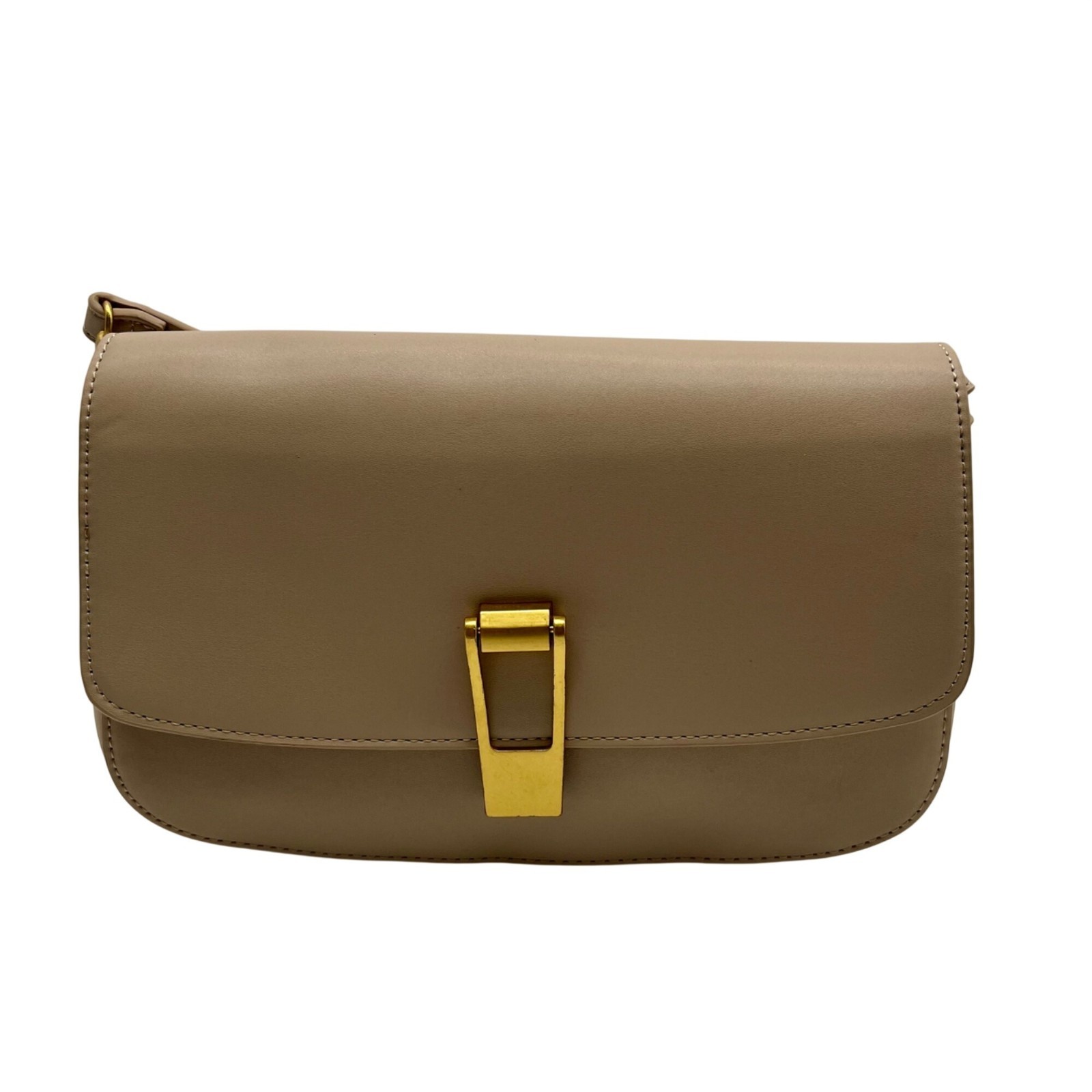 Rachel Zoe Tan Faux Leather Flap Crossbody Bag