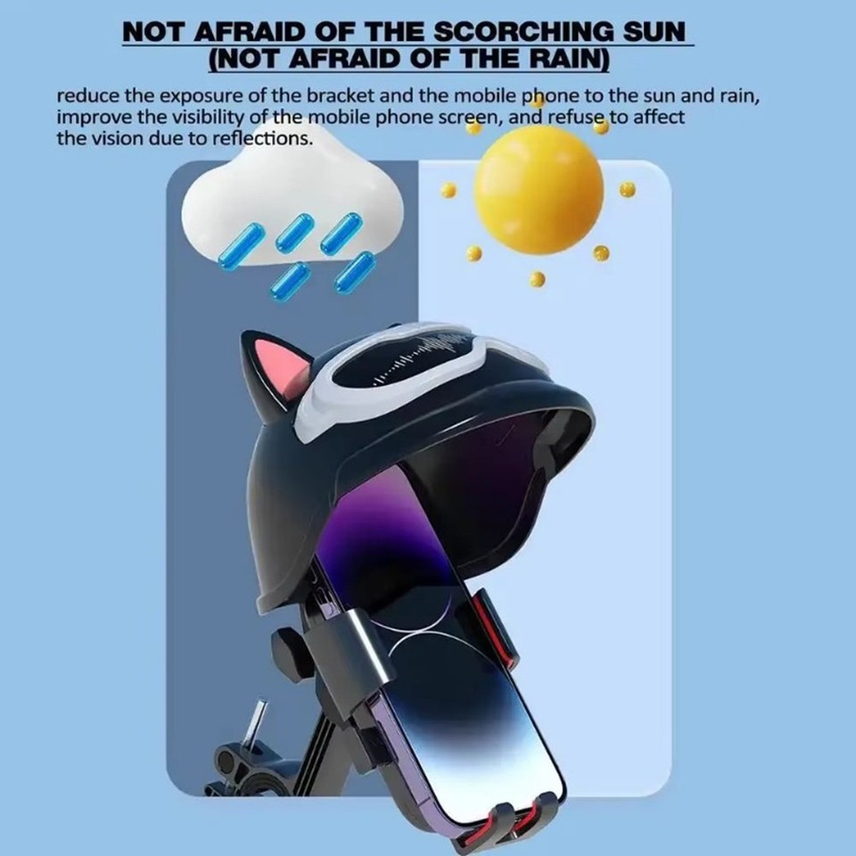 Rotated Phone Motorcycle Phone Holder 360°Rotation Outdoor Cycling Navigation ...