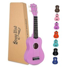 Soprano Ukulele - Stringed Musical Instrument Ukulele for Beginners Purple