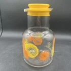 Vtg Pyrex #3515 Corning Ware 1 1/2 Qt Juice, Lemonade Pitcher With Lid LOOK PICS