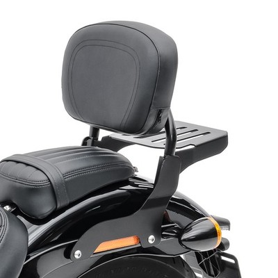 Sissy Bar X3X für Kawasaki Vulcan S / Café 15-26 mit Gepäckträger schwarz