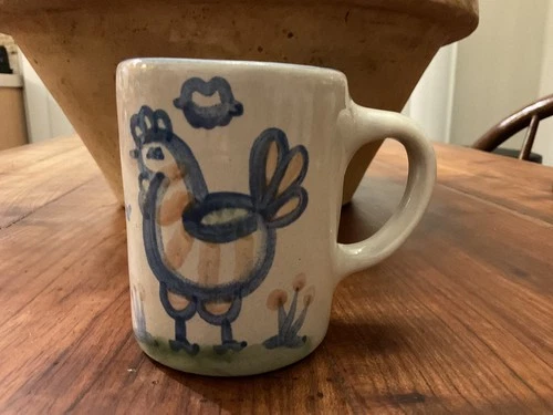 Vintage Mary A Hadley Pottery Farm Series Chicken/Hen Coffee/Tea Mug/Cup