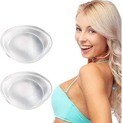 Silicone Bra Inserts Large Bra Add 2 Cup Size Bra Padding Bust Transparent Color