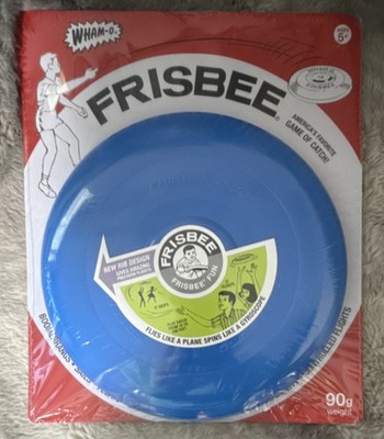 Wham-O Frisbee 90g Blue Plastic Flying Disc for Age 5+ Outdoor Toy