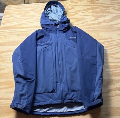 Patagonia Insulated Soft Shell Hooded Jacket Men s Large Blue, Mens Large