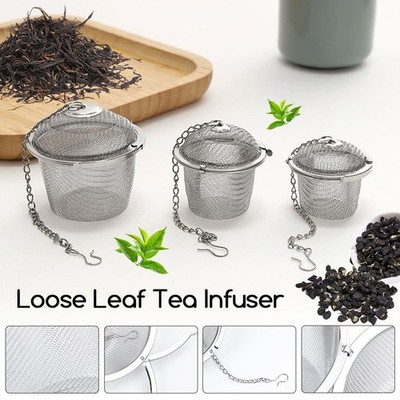 1 Pack Stainless Steel Tea Infuser Ball   Mesh Loose Leaf Herb Strainer w Lock