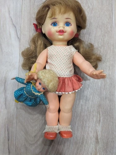 Mattel Talking (Not working) Buffy  Mrs Beasley dolls 1968 FAMILY AFFAIR TV SHOW