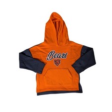 NFL Chicago Bears Orange Navy Girls Hoodie Sweatshirt Medium NFL Team Apparel
