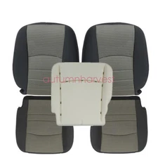 Fits Dodge Ram 2010-2012 Front Both Side Bottom & Top Seat Cover & Foam Cushion