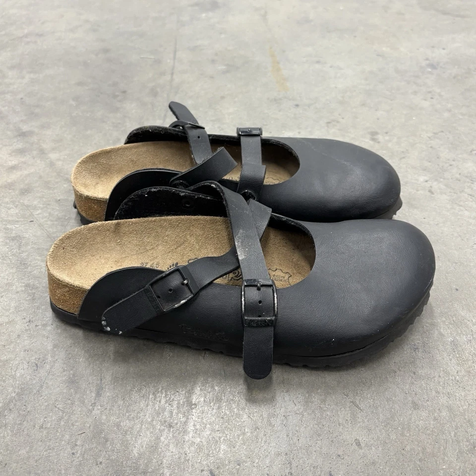 Zuecos Birki’s Dorian Birko-Flor con correa negros versátiles para mujer talla 37EU usados Foto 3 de 4