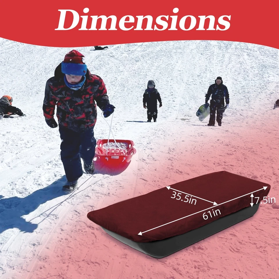 耐用雪橇套 - 防水 600D 牛津面料,可调节弹性带 — 第 2/4 张图片