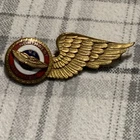 Vintage Northwest Airlines US Airmail Flight Attendant Metal / Enamel Wings Pin