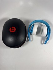 Beats Mixr Wired Headphones David Guetta Limited Edition Blue  White w/ Case
