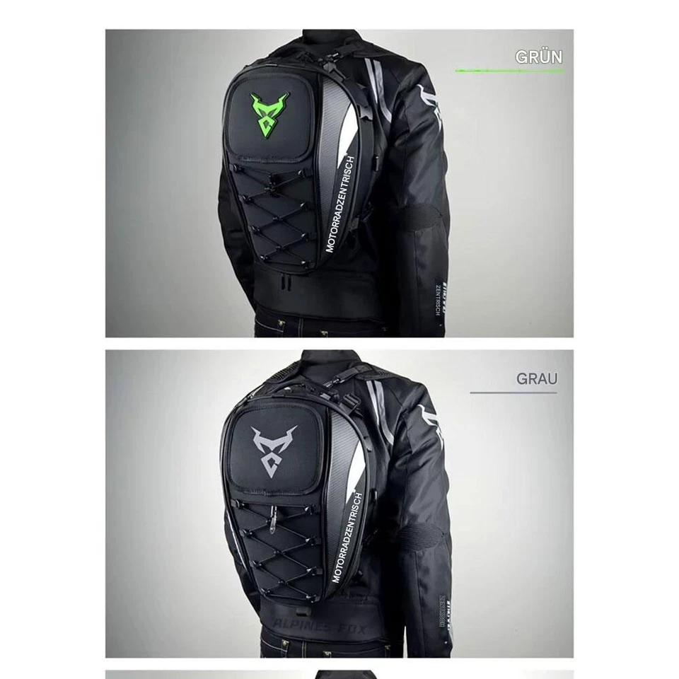 MOTOCENTRIC Motorrad-Hecktasche 37L, robust, stylisch & wasserdicht, Rucksack - Bild 3 von 4