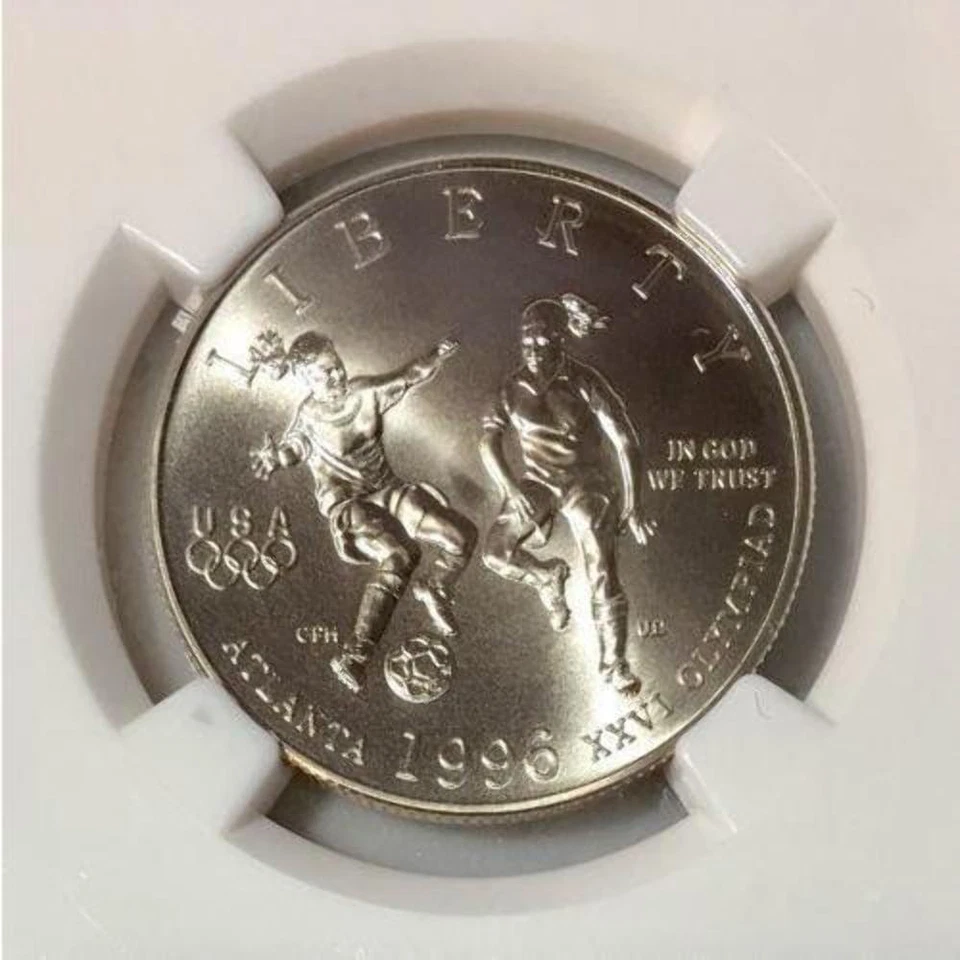 1996 S Olympics 50c Soccer NGC MS70  ***Rev. Tye's***  #301789 - Image 2 of 4