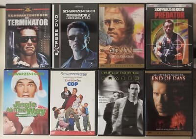 Arnold Schwarzenegger DVD Lot Bundle - 8 Movies Terminator