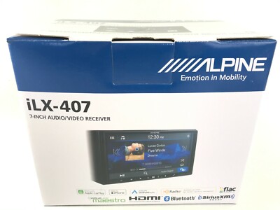 Alpine iLX-407 Bluetooth Android Auto Apple CarPlay Multimedia OPEN BOX CUT WIRE