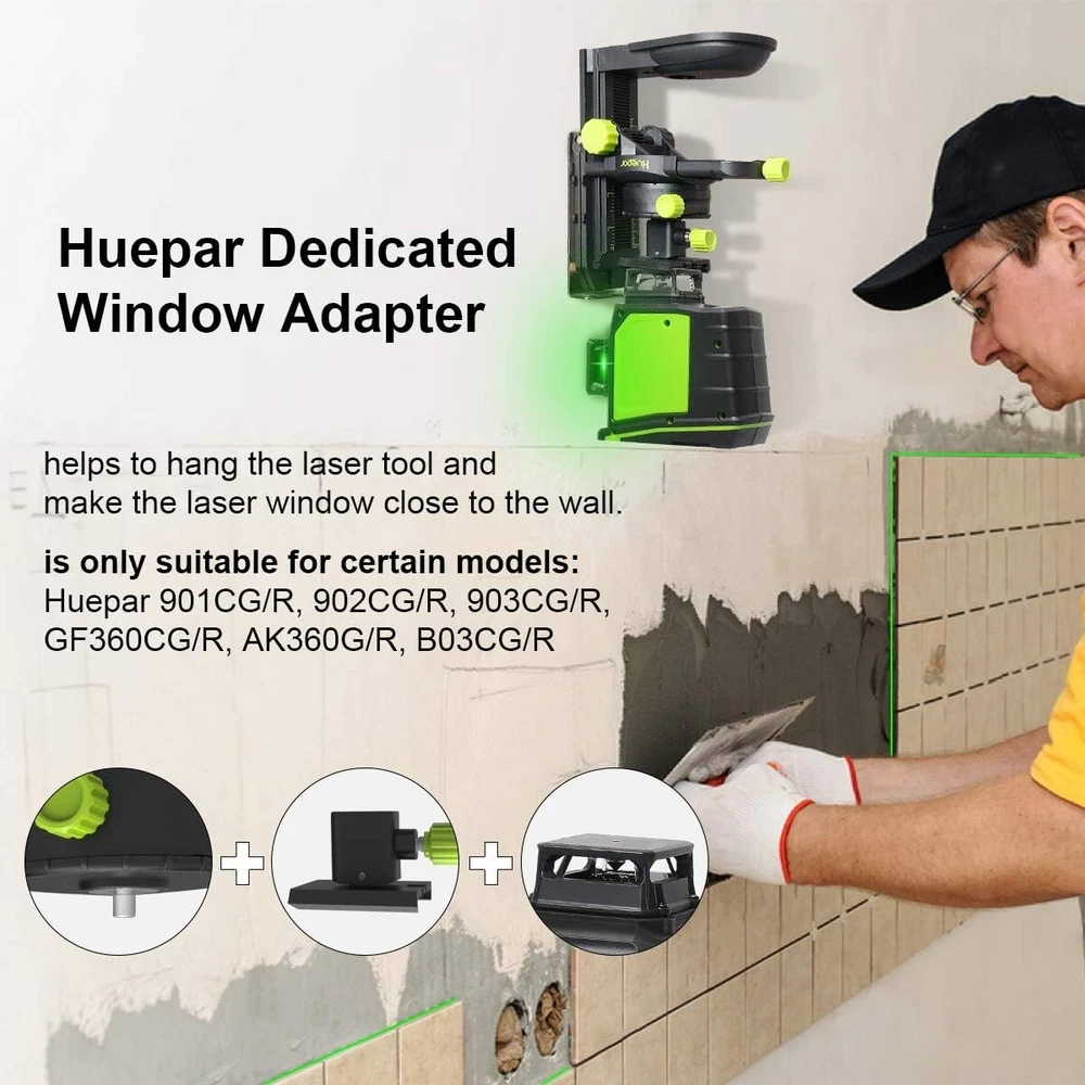 Adjustable Laser Level Bracket– Magnetic Base, Height Adjustment, 1/4"-20 Thread