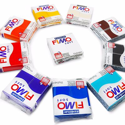 FIMO Soft Polymer Modelliermasse - 10 x 57g Tone - Die 10 beliebtesten Farben