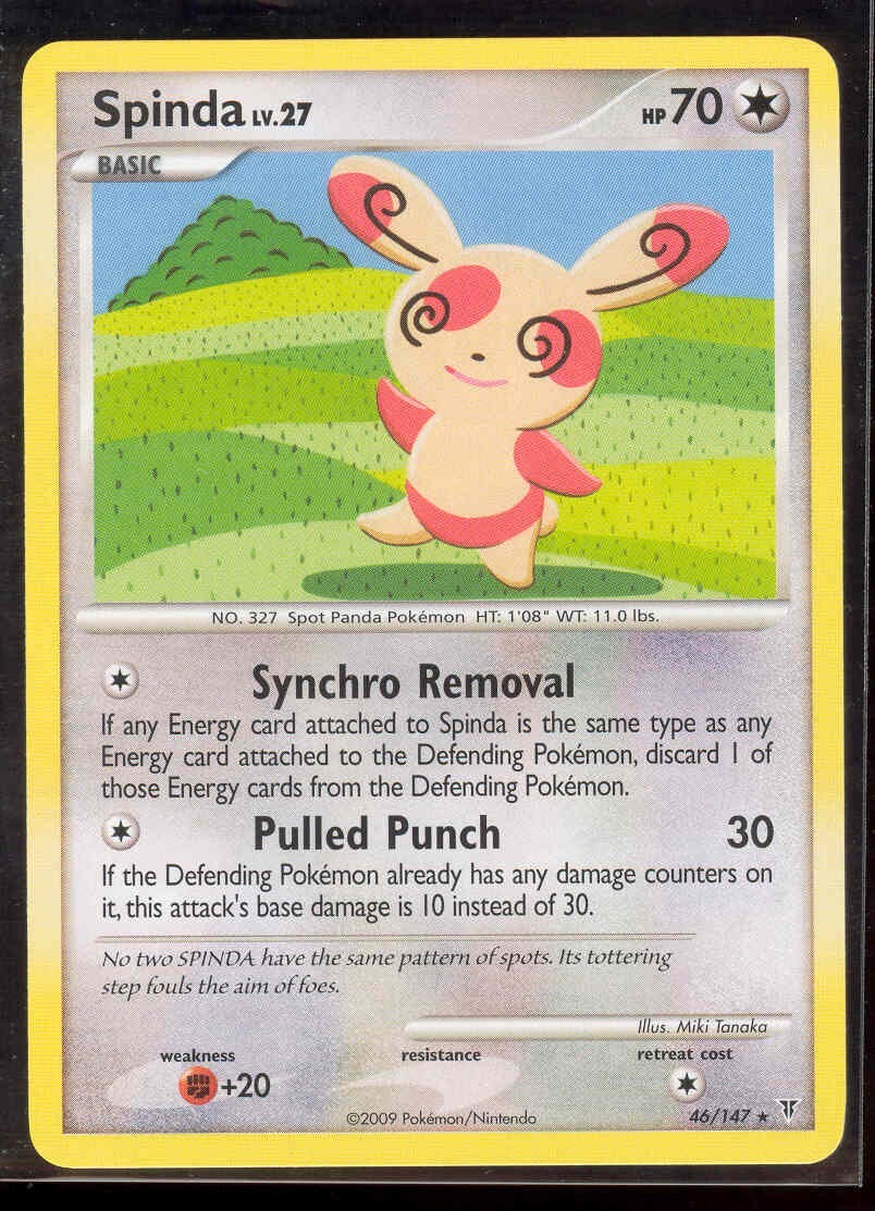Pokemon SPINDA 46/147 Supreme Victors RARE - - MINT