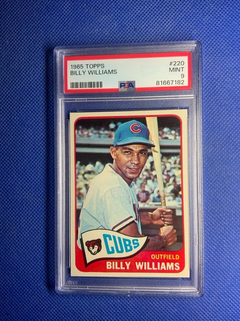 1965 Topps #220 Billy Williams Cubs Hof PSA 9 *** Just Graded ** Only 3 Higher