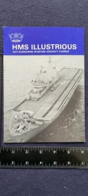 U.K. ROYAL NAVY HMS ILLUSTRIOUS R06 (AIRCRAFT CARRIER) WELCOME ABOARD FLYER