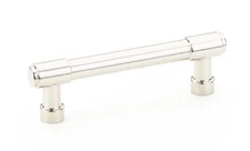 LOT OF 5 PACK - Emtek 86690US14 Jasper Cabinet Pull, 8" C-C, Polished Nickel