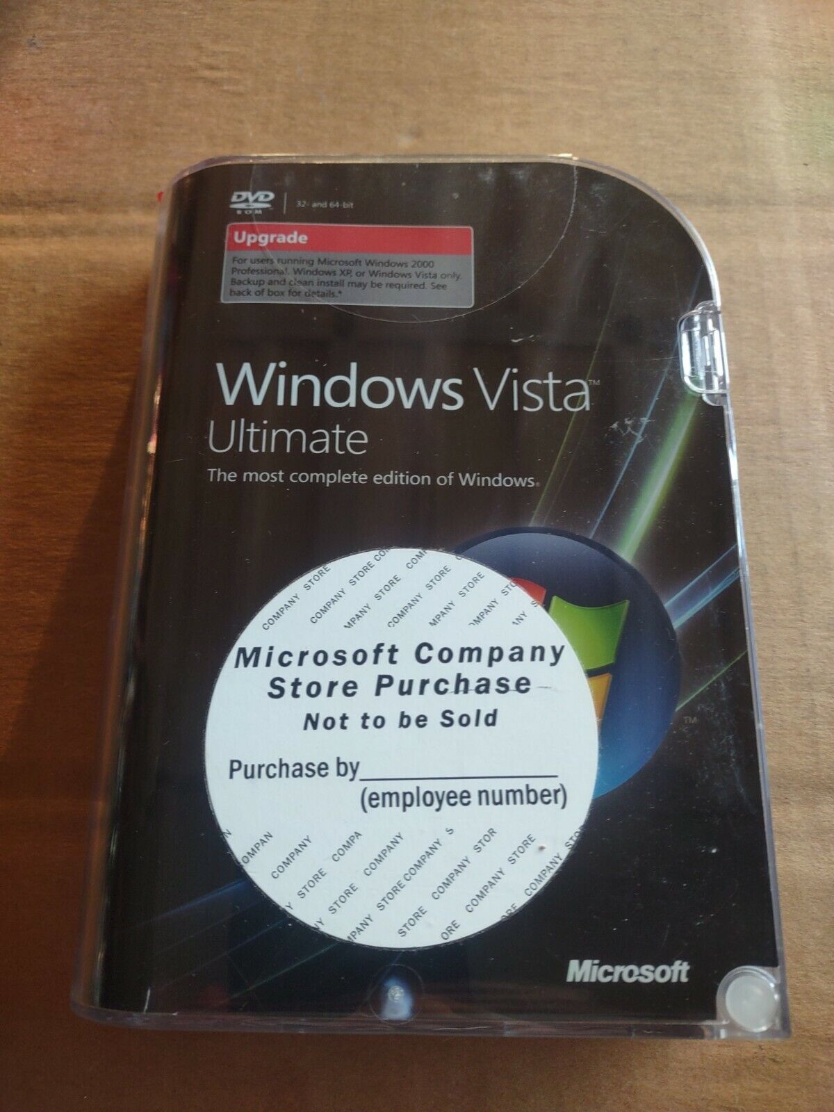 Microsoft Windows Vista Ultimate Upgrade 32 & 64-bit