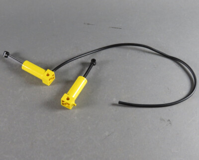 LEGO  TECHNIC 2x Pneumatic Zylinder Gelb Schlauch Kolben Pumpe