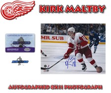 Kirk Maltby Signed Detroit Red Wings 8X10 PHOTO w/COA #5