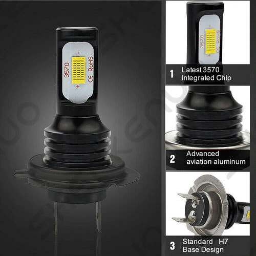 Faro delantero LED alto/bajo 4 bombillas para Ram ProMaster 1500 2500 3500 14-2018 6000K Foto 4 de 4