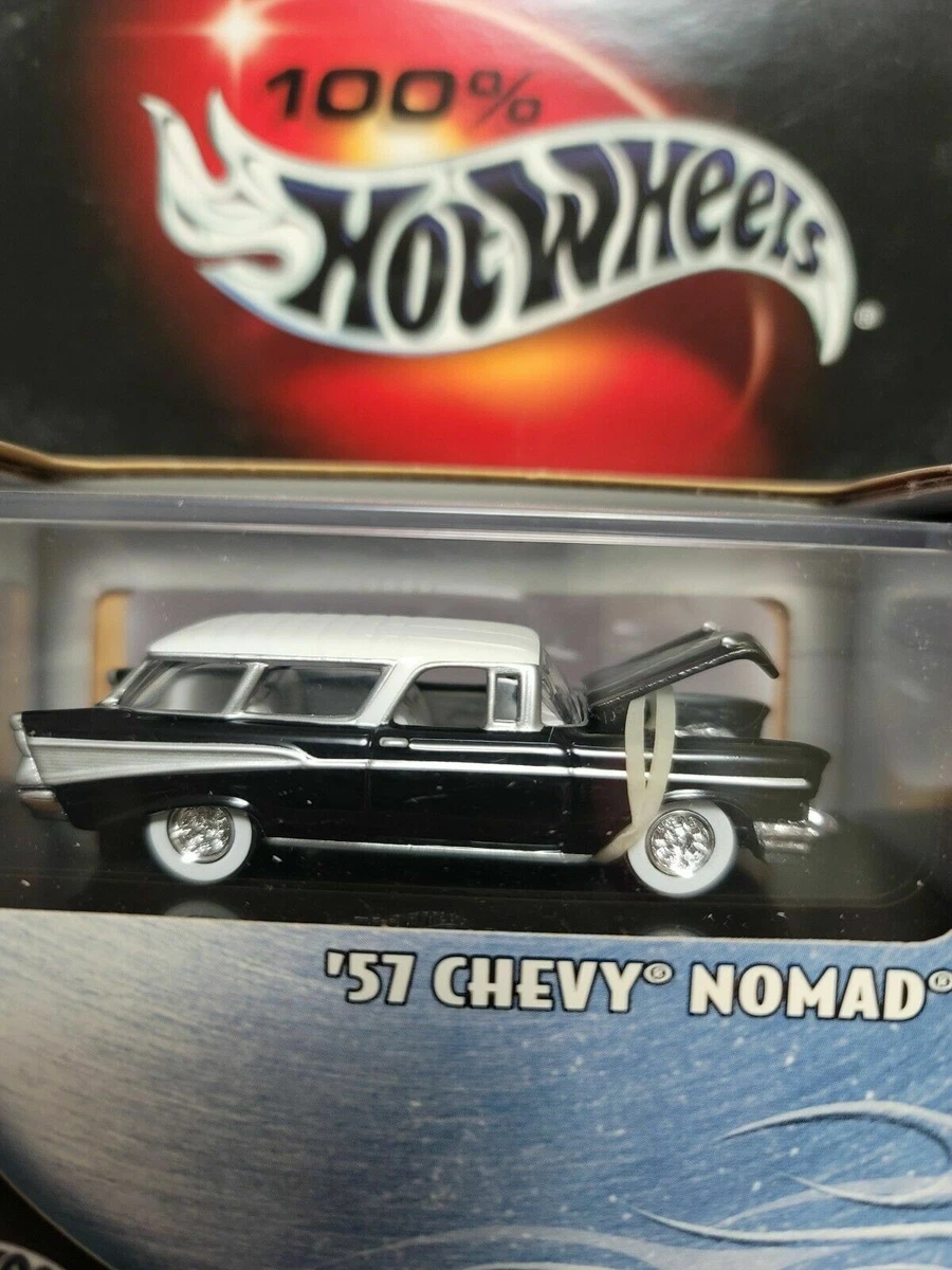 CHEVY NOMAD 1957 '57 1/64 BLACK WITH WHITE ROOF 1:64 100% HOT WHEELS 2003 #26